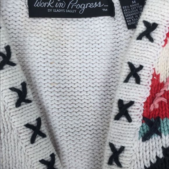 Vintage USA patriotic sweater cardigan - Picture 4 of 6